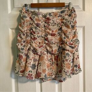 Arula floral ruffled fairy mini-skirt size 1X